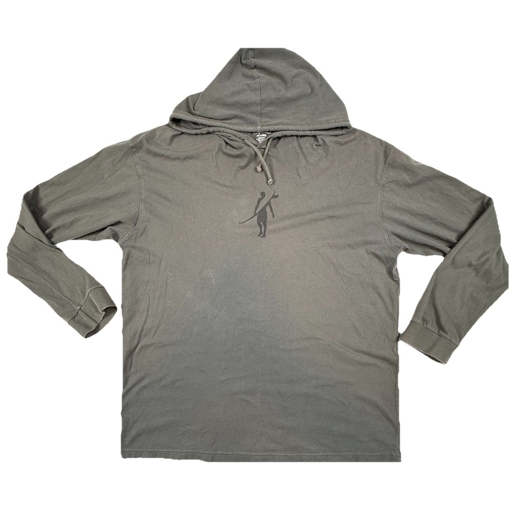 Toes On The Nose Lightweight Logo Pullover Hoodie Dark Gray Mens XXL‎